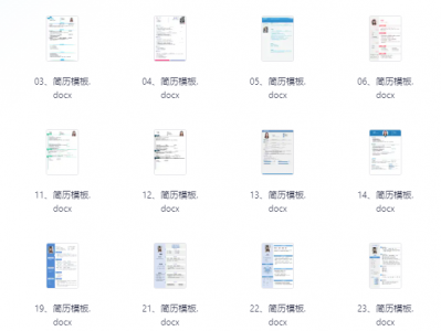 135份高质量付费简历模板（中英文）